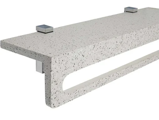 Toalheiro De Parede Em Terrazzo 59,8 X 15 X 11 Cm - Stochi