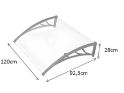Toldo Copalina Em Aluminio - 140 X 92,5 Cm