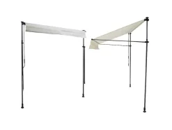 Toldo De Varanda Chene 2 1,2M - Tecido Bege E Moldura Cinzenta