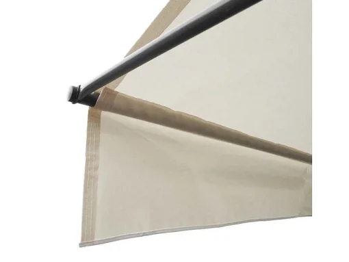 Toldo De Varanda Chene 3 1,2M - Tecido Bege E Estrutura Cinzenta