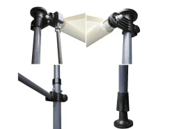 Toldo De Varanda Chene 3 1,2M - Tecido Bege E Estrutura Cinzenta