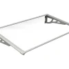 Toldo Em Aluminio Prateado - 120*90*22 Cm - Kepler