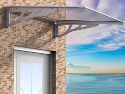 Toldo Em Aluminio Prateado - 120*90*22 Cm - Kepler
