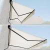 Toldo Saule 3,95 3M - Tecido Bege E Estrutura Cinzenta