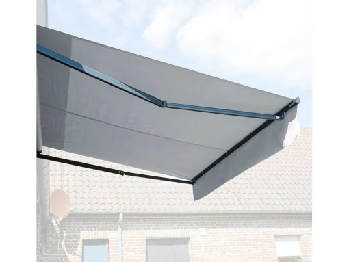 Toldo Saule 2,95 2,5M Com Semi-Canopia - Tecido Cinzento E Estrutura Cinzenta
