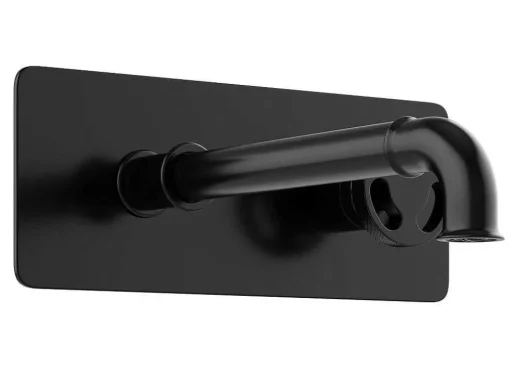 Torneira Misturadora Mecanica De Encastrar Preto Mate - Kazanka