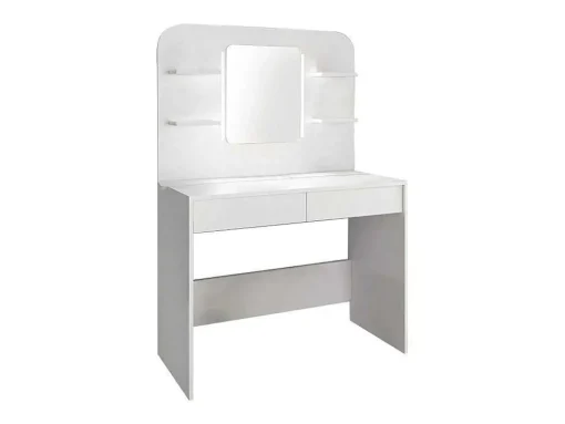 Toucador Amalia - Espelho Com Leds E Arrumação - Branco