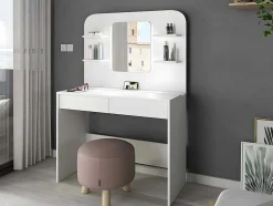 Toucador Amalia - Espelho Com Leds E Arrumação - Branco