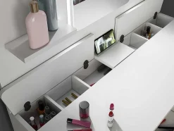 Toucador Amalia - Espelho Com Leds E Arrumação - Branco