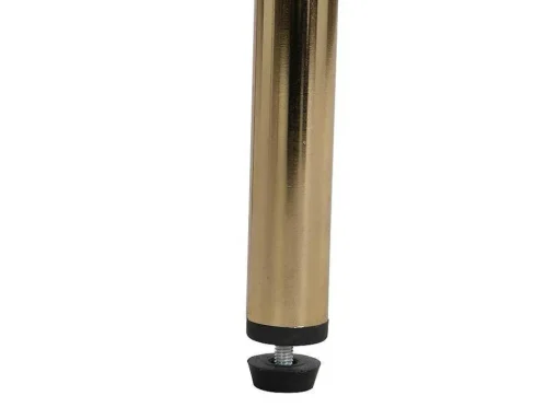 Toucador Com Espelho E Gaveta Mdf E Metal Lacado A Branco E Dourado - Vonali