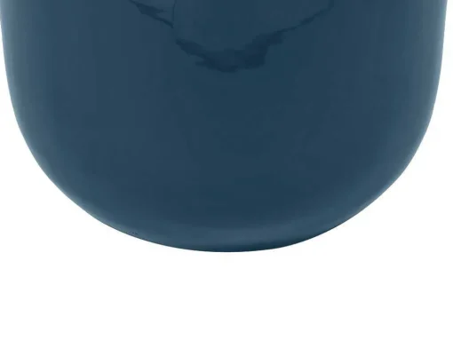 Vaso Em Meta Esmaltado D. 29 X A. 36 Cm Acabamento Latao Preto - Klaudia