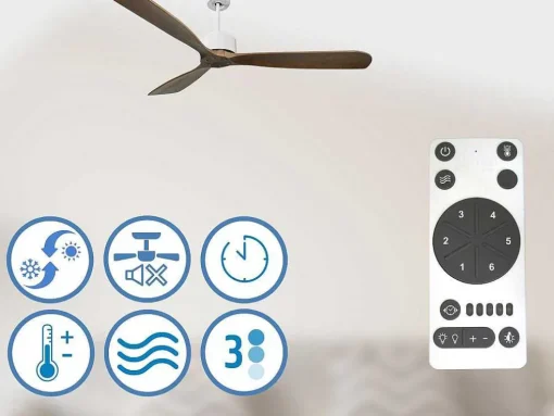 Ventilador De Tecto 166 Cm Com Wifi Hipersilencio Reversivel