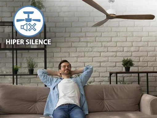 Ventilador De Tecto 166 Cm Com Wifi Hipersilencio Reversivel