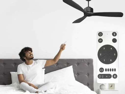 Ventilador De Tecto O132 Cm Com Wifi Reversivel Hypersilence