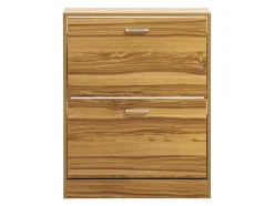 Wehome - Sapateira De Entrada 2 Portas 63X80 Cm Em Madeira Natural